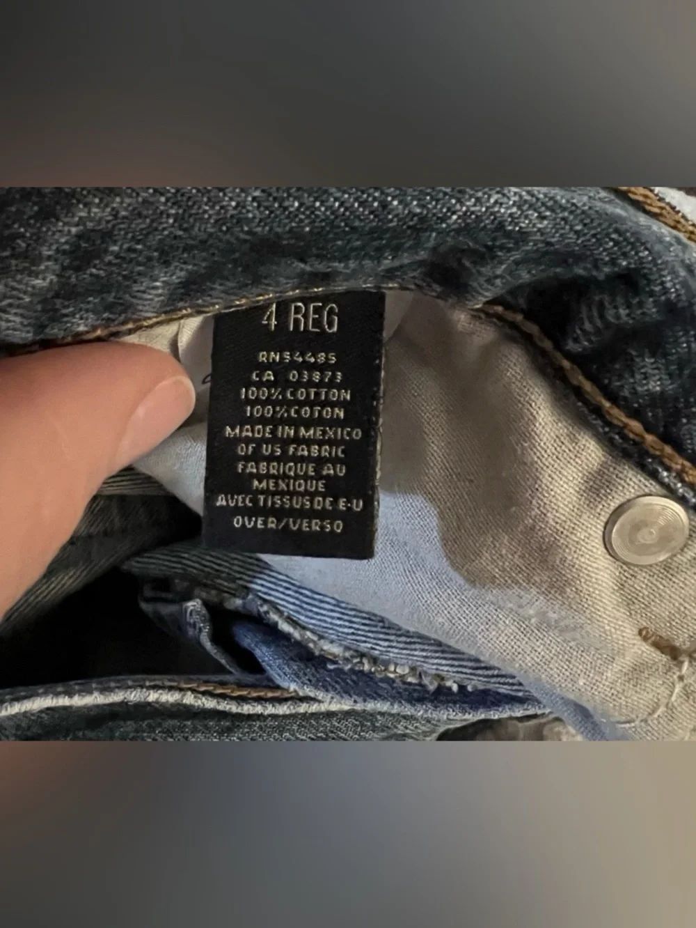American Eagle Artist Jeans Size 4R Blue Bootcut Cotton Blend Rise Boho Y2K - Picture 9 of 10